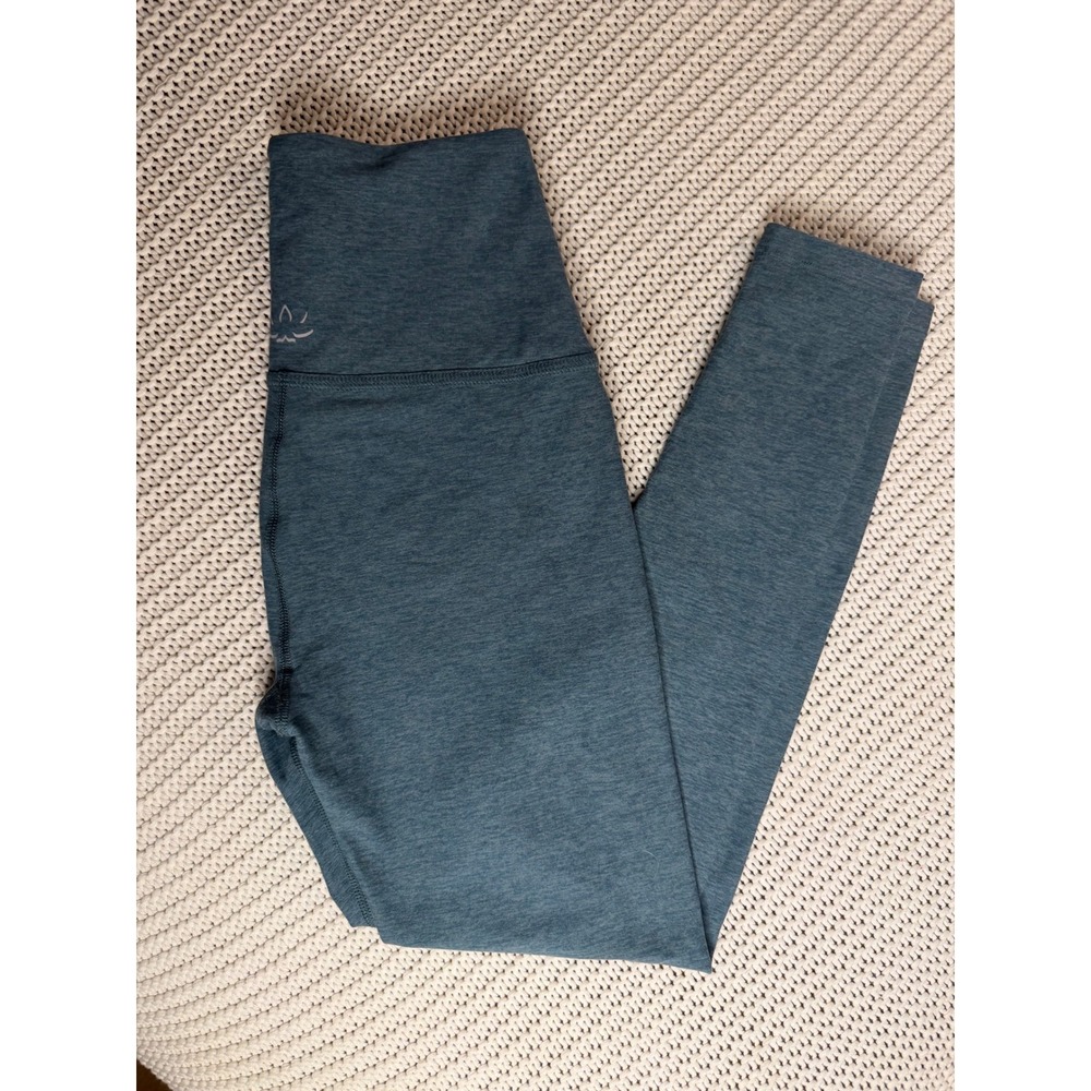 Beyond Yoga Spacedye High Waisted Midi Leggings Heathered Teal Blue Women Small